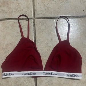 Calvin Klein red bra